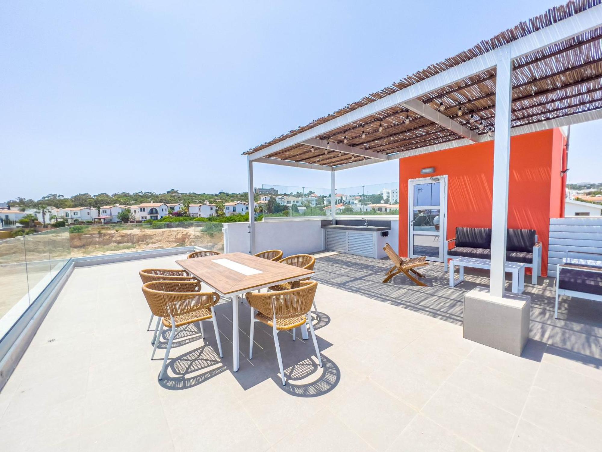 Geo Panoramic Villa +Pool +Game Room +Gym Protaras Bagian luar foto
