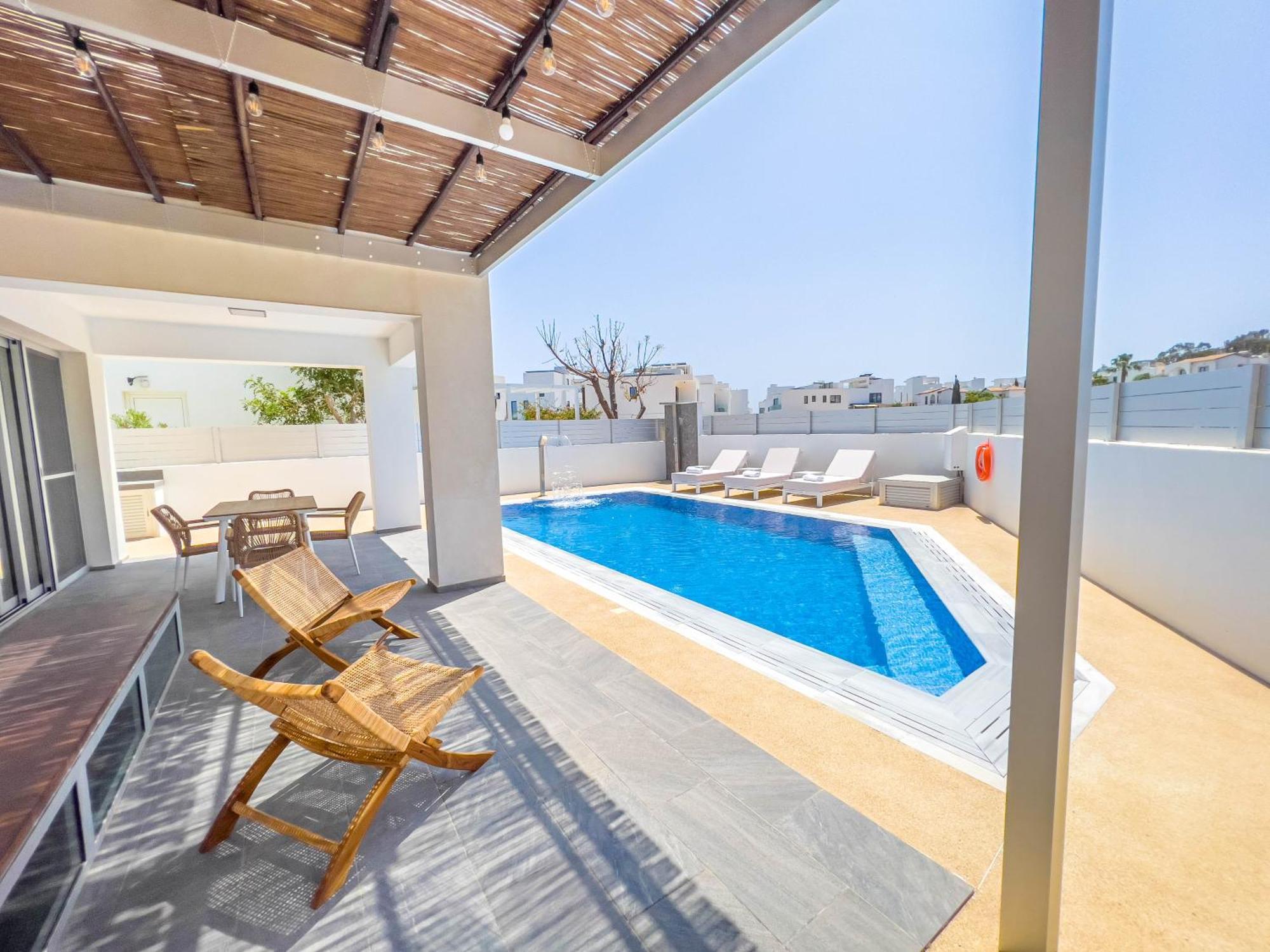 Geo Panoramic Villa +Pool +Game Room +Gym Protaras Bagian luar foto
