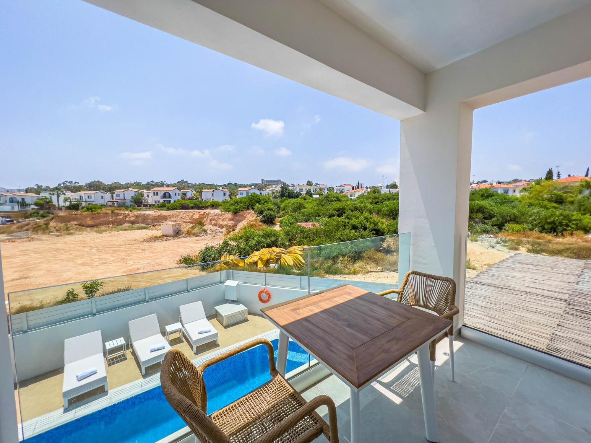 Geo Panoramic Villa +Pool +Game Room +Gym Protaras Bagian luar foto