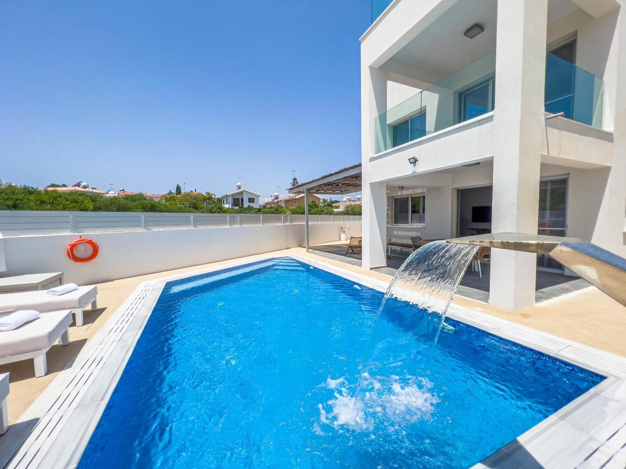 Geo Panoramic Villa +Pool +Game Room +Gym Protaras Bagian luar foto