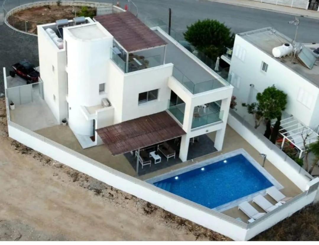 Geo Panoramic Villa +Pool +Game Room +Gym Protaras Bagian luar foto